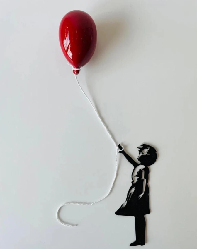 Fille au ballon de Banksy – Personnalisation Madame Boussiquot