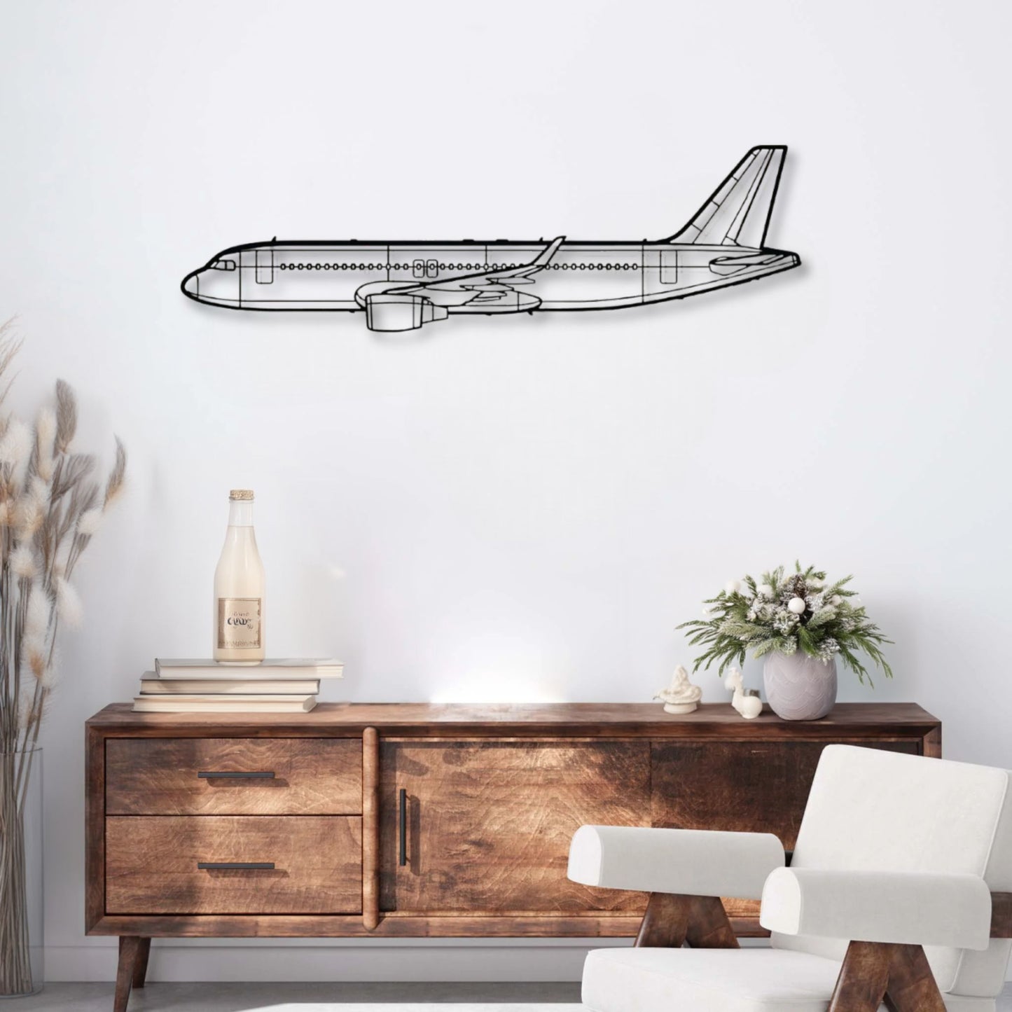 Déco murale métal Avion personnalisée