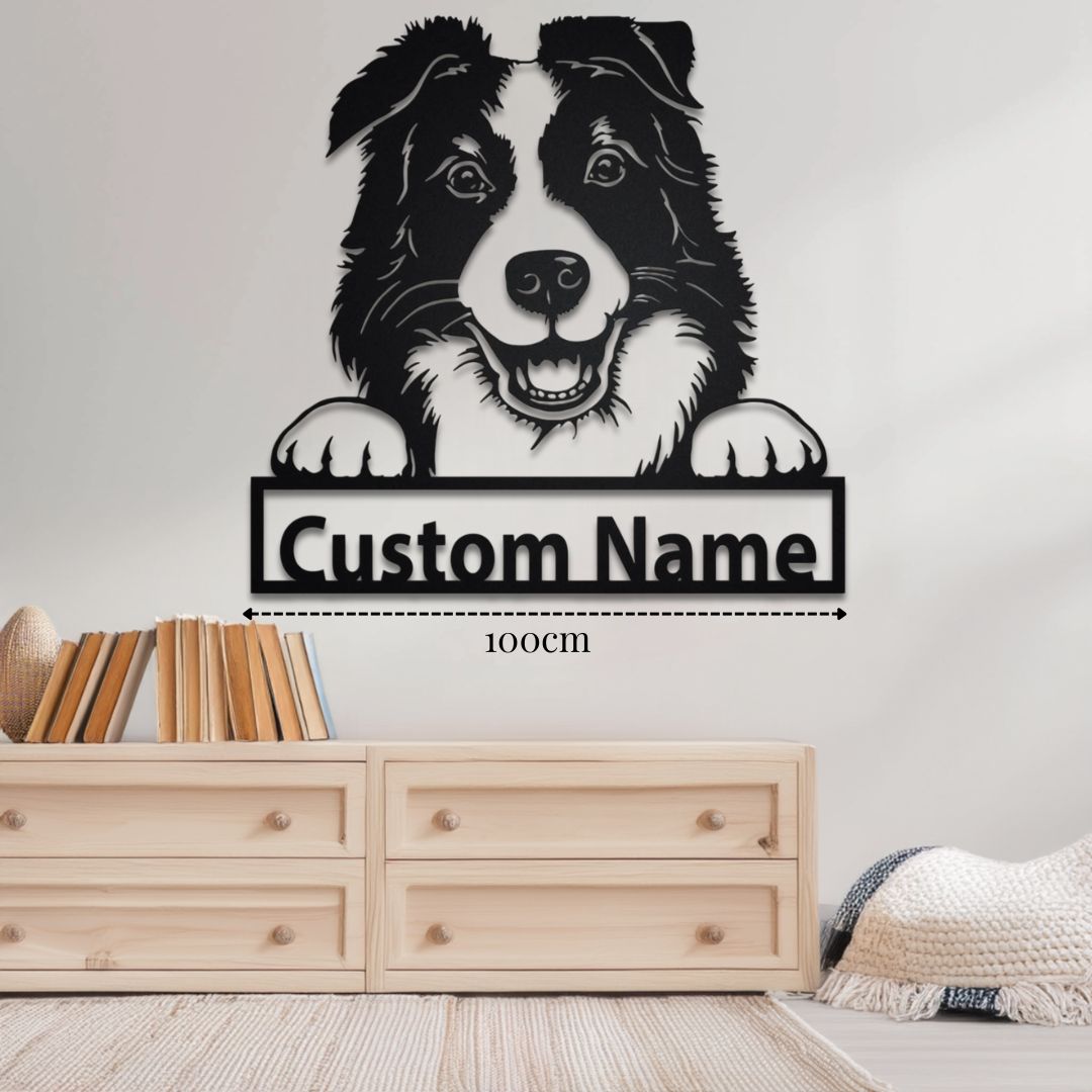 Décoration Murale pour Border Collie PrecisionMetal