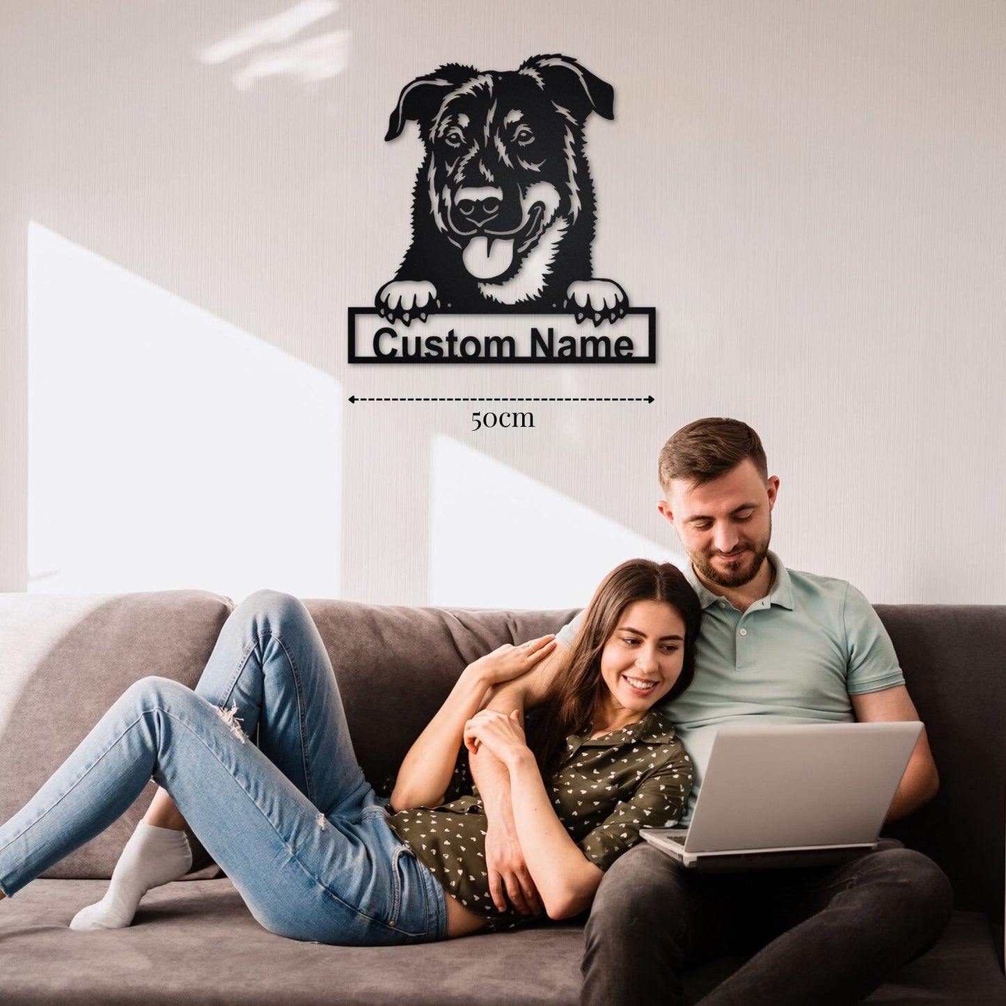 Décoration Métal Chien Beauceron Murale PrecisionMetal