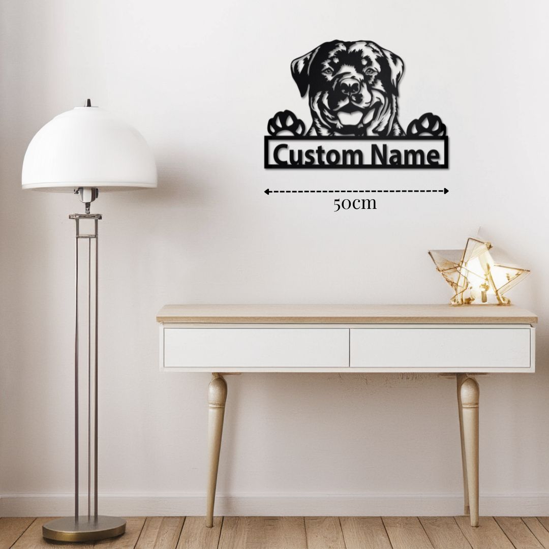 Décoration Métal Rottweiler Murale PrecisionMetal