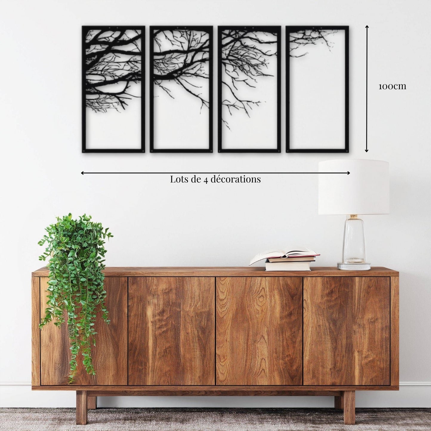 Décoration murale Arbre - Lot de 4 Precision