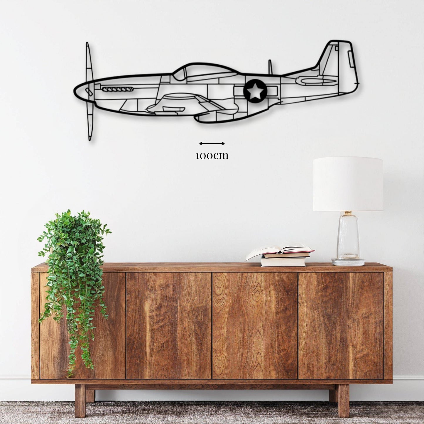 Décoration murale Avion P-51 Mustang Precision