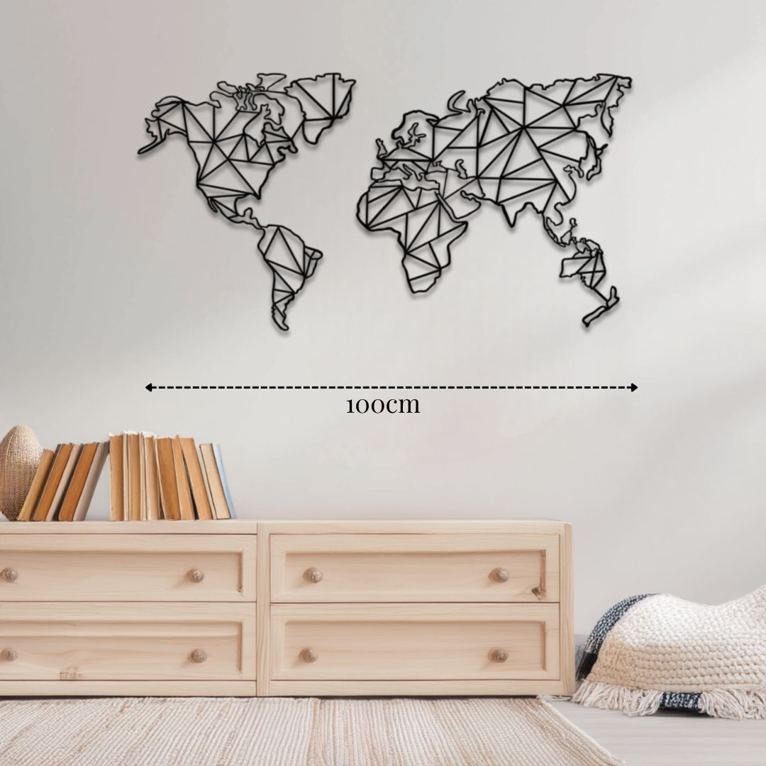 Décoration murale Carte du monde