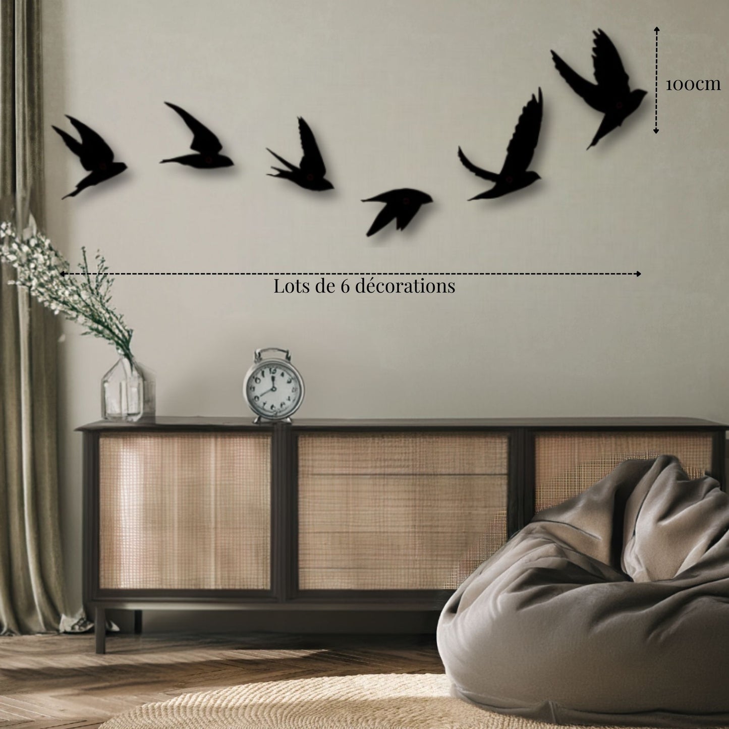 Décoration murale Hirondelle PrecisionMetal