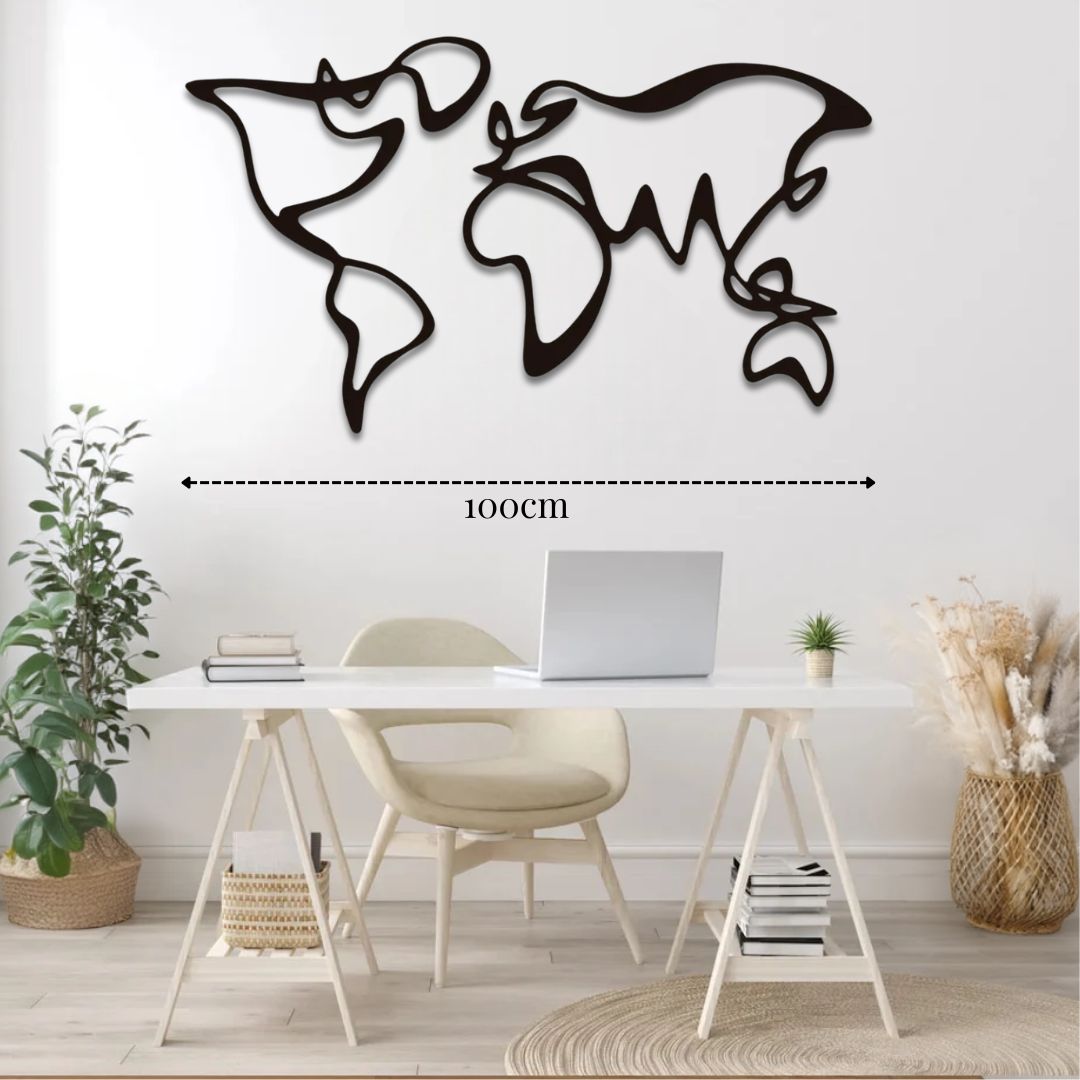 Décoration murale Mappemonde déco