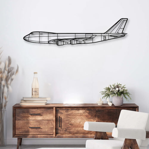Décoration murale métal Avion Boeing 747-400F
