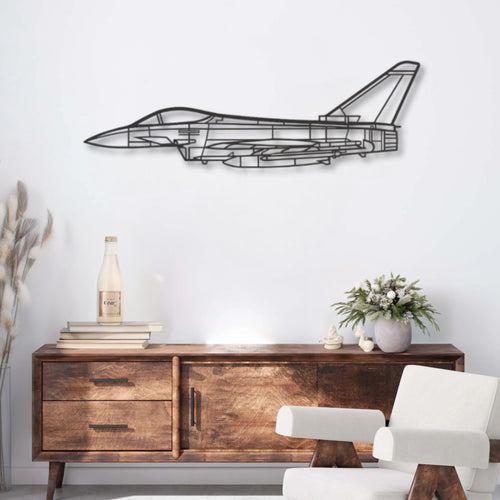 Décoration murale métal Avion Eurofighter Typhoon