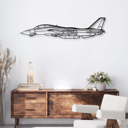 Décoration murale métal Avion Grumman F-14 Tomcat Precision