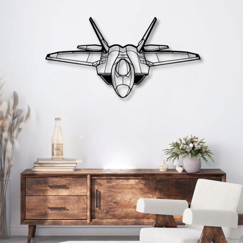 Décoration murale métal Avion Lockheed Martin F-22 Raptor Precision