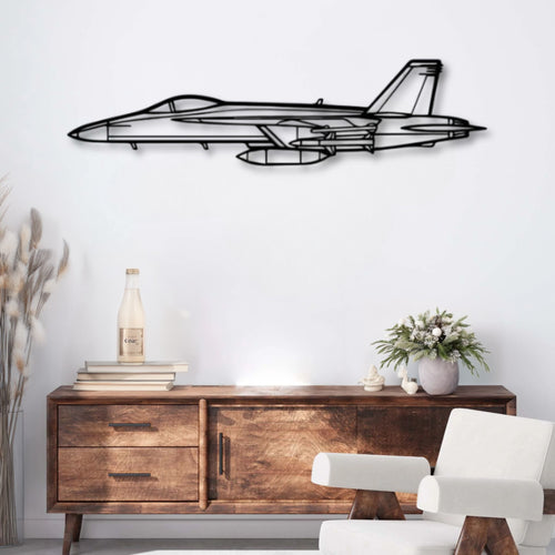 Décoration murale métal Avion McDonnell Douglas F/A-18 Hornet Precision