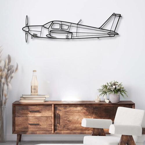 Décoration murale métal Avion Piper PA-28 Cherokee Precision