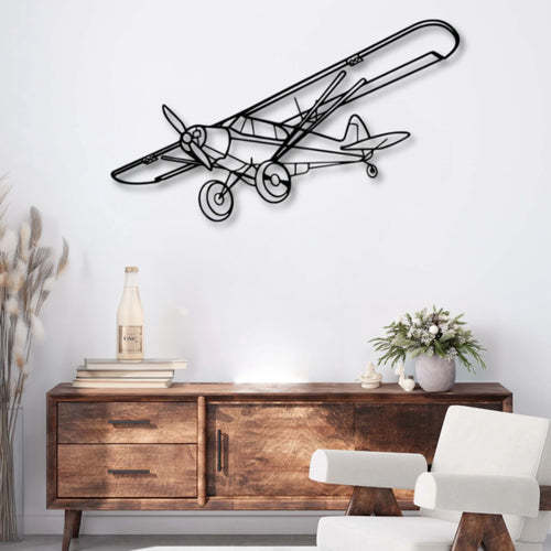 Décoration murale métal Avion Piper Super Cub Precision