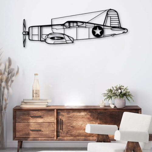 Décoration murale métal Avion Vought F4U Corsair