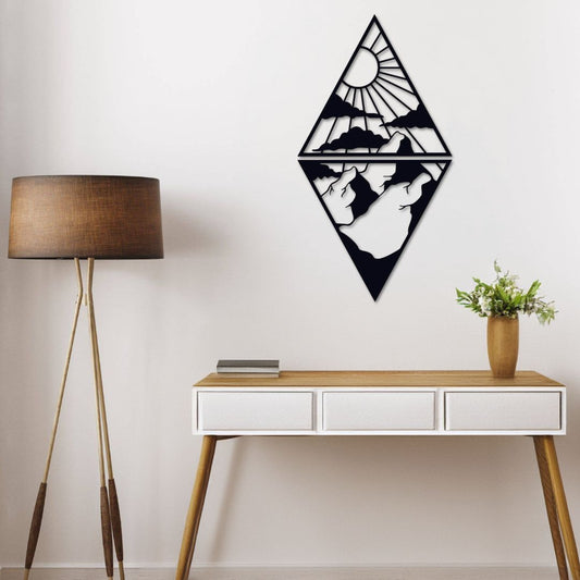 Décoration murale métal Losange