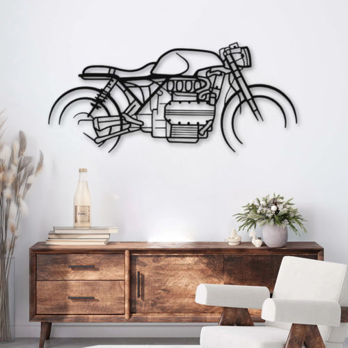 Décoration murale métal Moto BMW K1100 Café Racer Precision