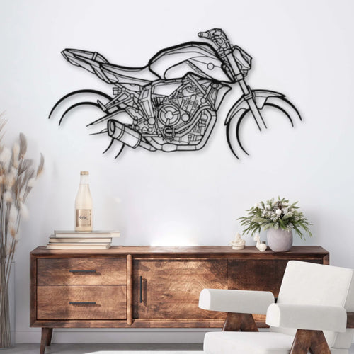 Décoration murale métal Moto Yamaha MT-07 (2021) PrecisionMetal