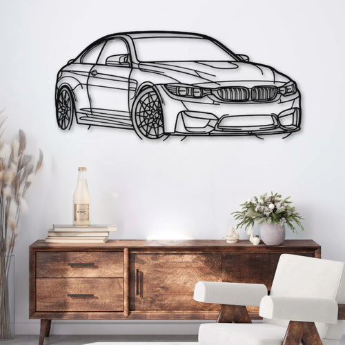 Décoration murale métal Voiture BMW M4 F82 PrecisionMetal