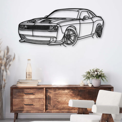 Décoration murale métal Voiture Dodge Challenger SRT 2023 PrecisionMetal