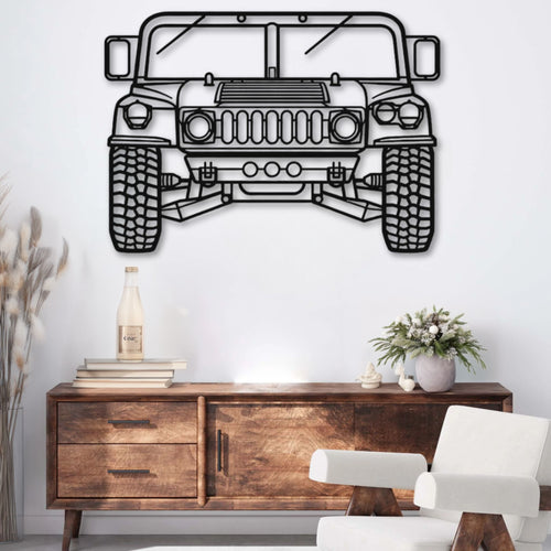 Décoration murale métal Voiture Hummer H1 PrecisionMetal