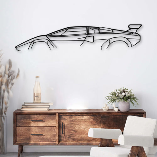 Décoration murale métal Voiture Lamborghini Countach PrecisionMetal