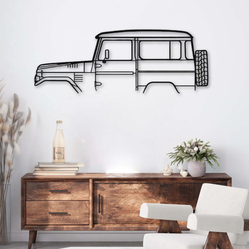 Décoration murale métal Voiture Toyota Land Cruiser FJ40 (1978) PrecisionMetal