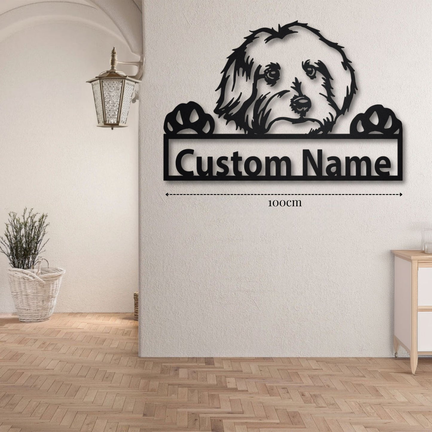 Décoration Murale pour Bichon Maltais PrecisionMetal