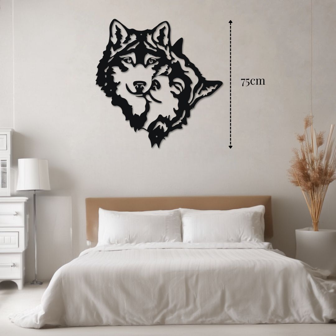 Décoration murale Tête de Loup déco