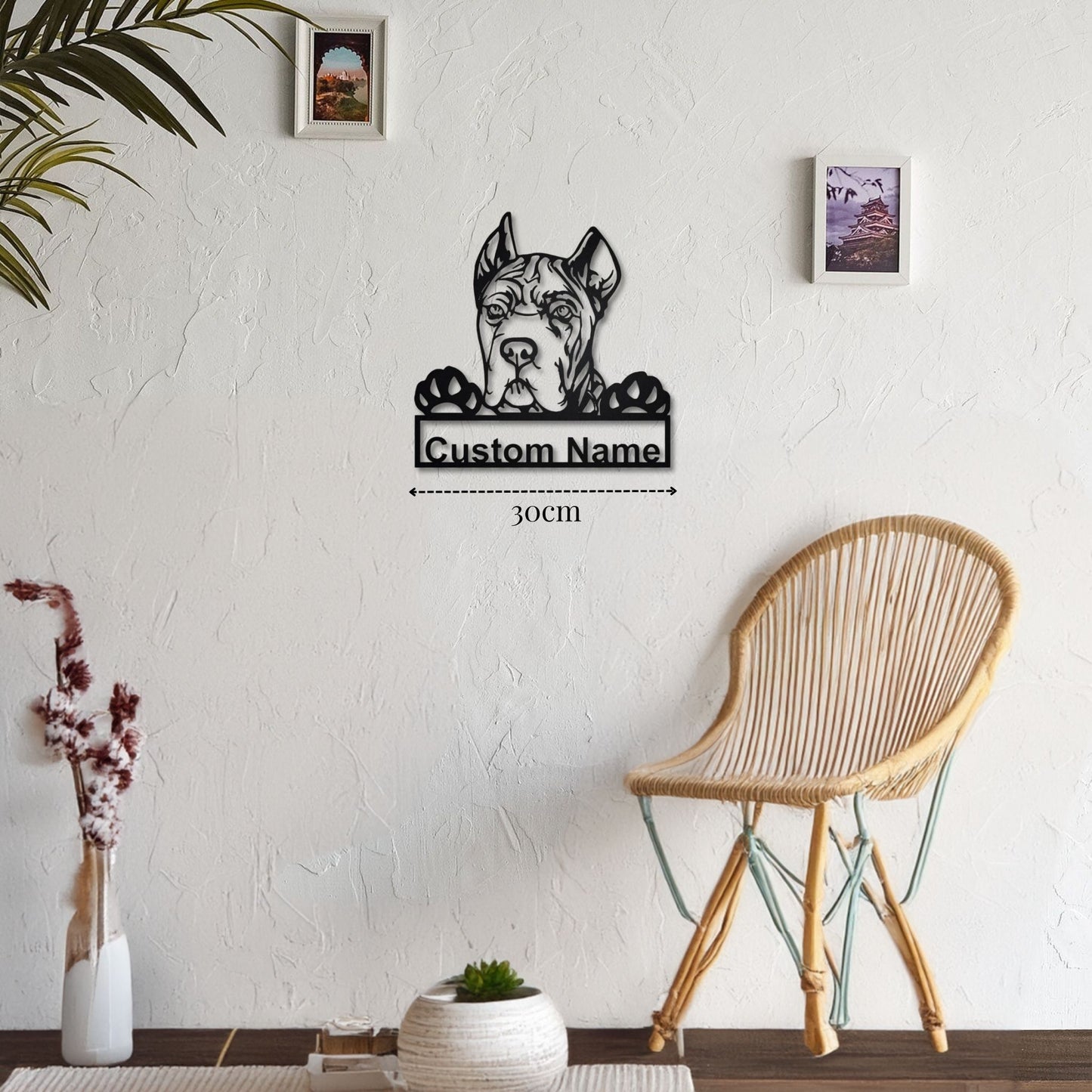Petite Décoration Murale Chien Cane Corso PrecisionMetal