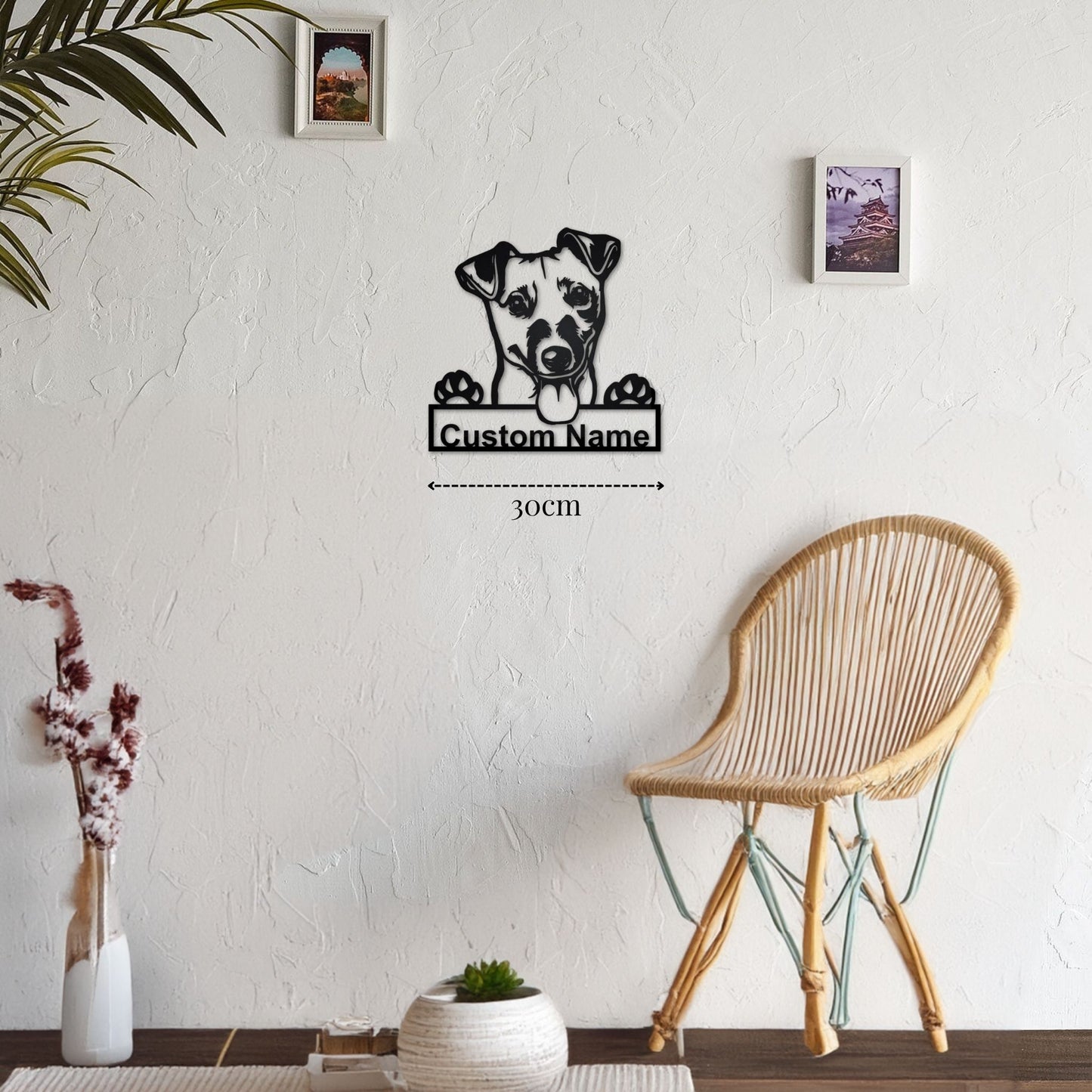 Petite Décoration Murale Chien Jack Russel PrecisionMetal