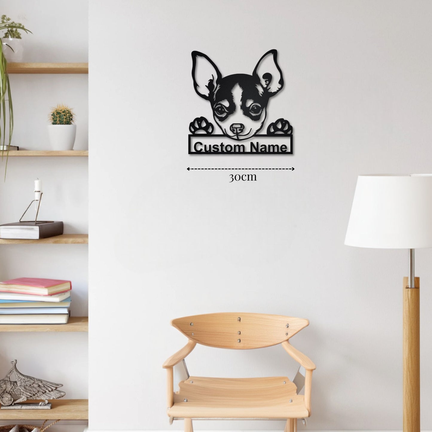 Petite Décoration Murale Chihuahua PrecisionMetal