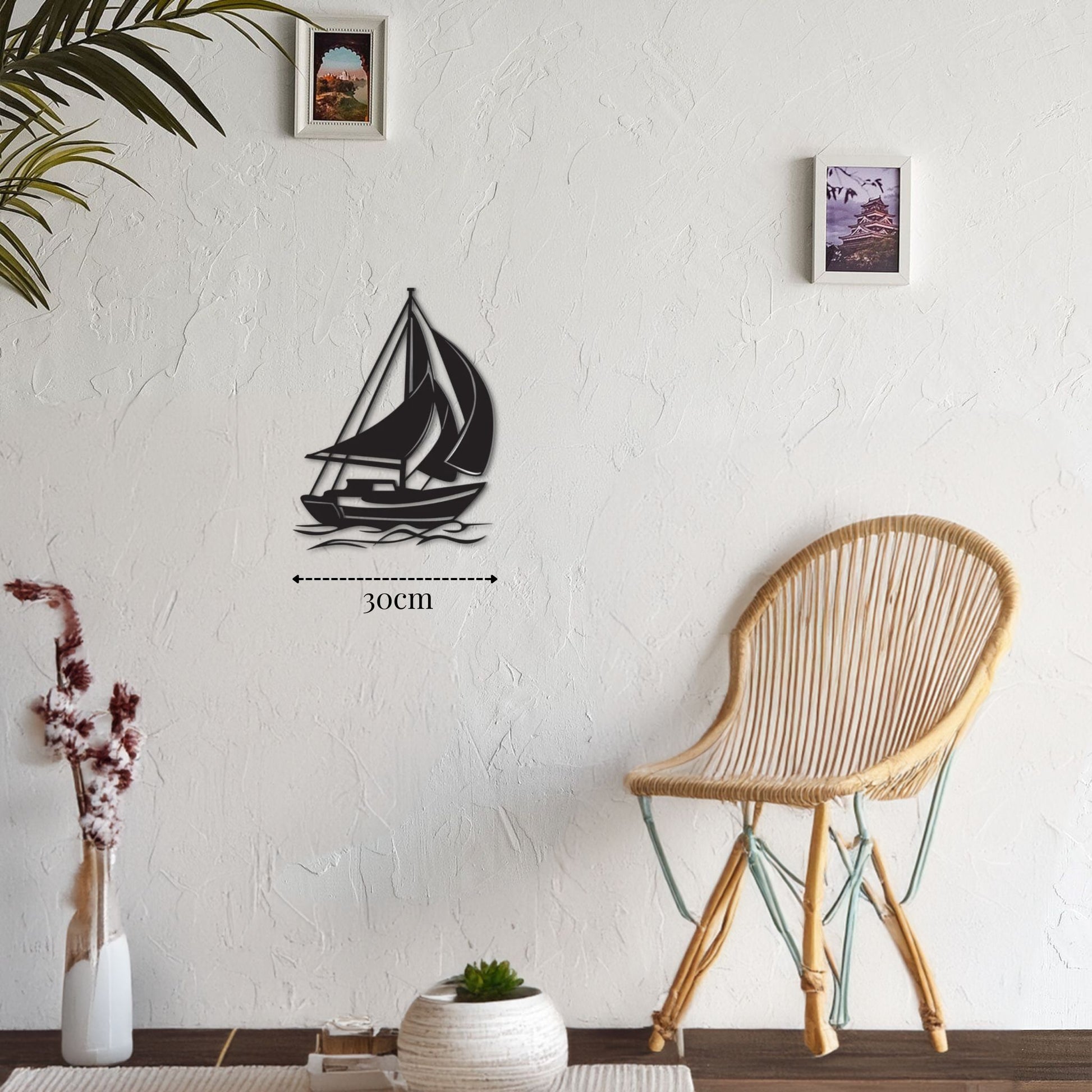 Petite Décoration Murale Métal Bateau PrecisionMetal