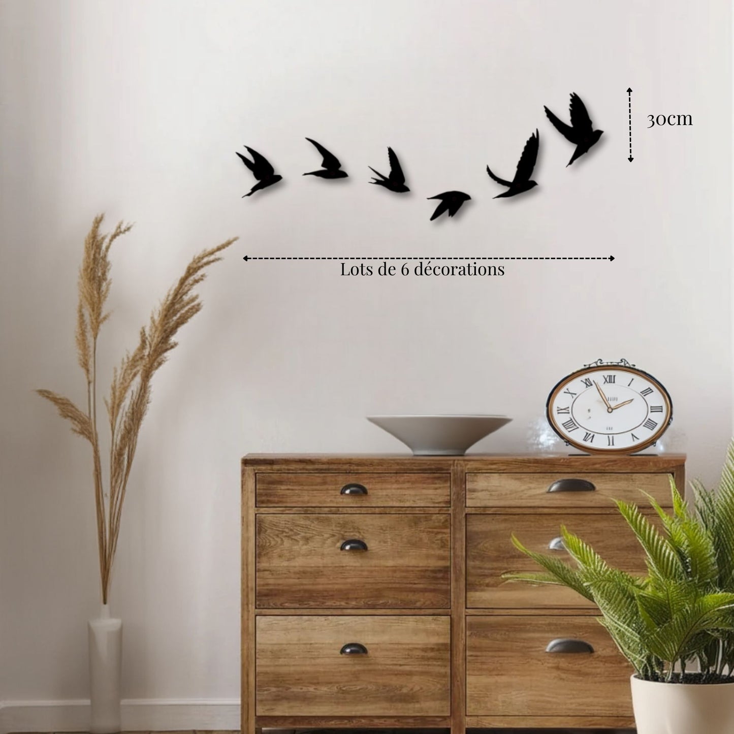 Petite décoration murale Hirondelle PrecisionMetal