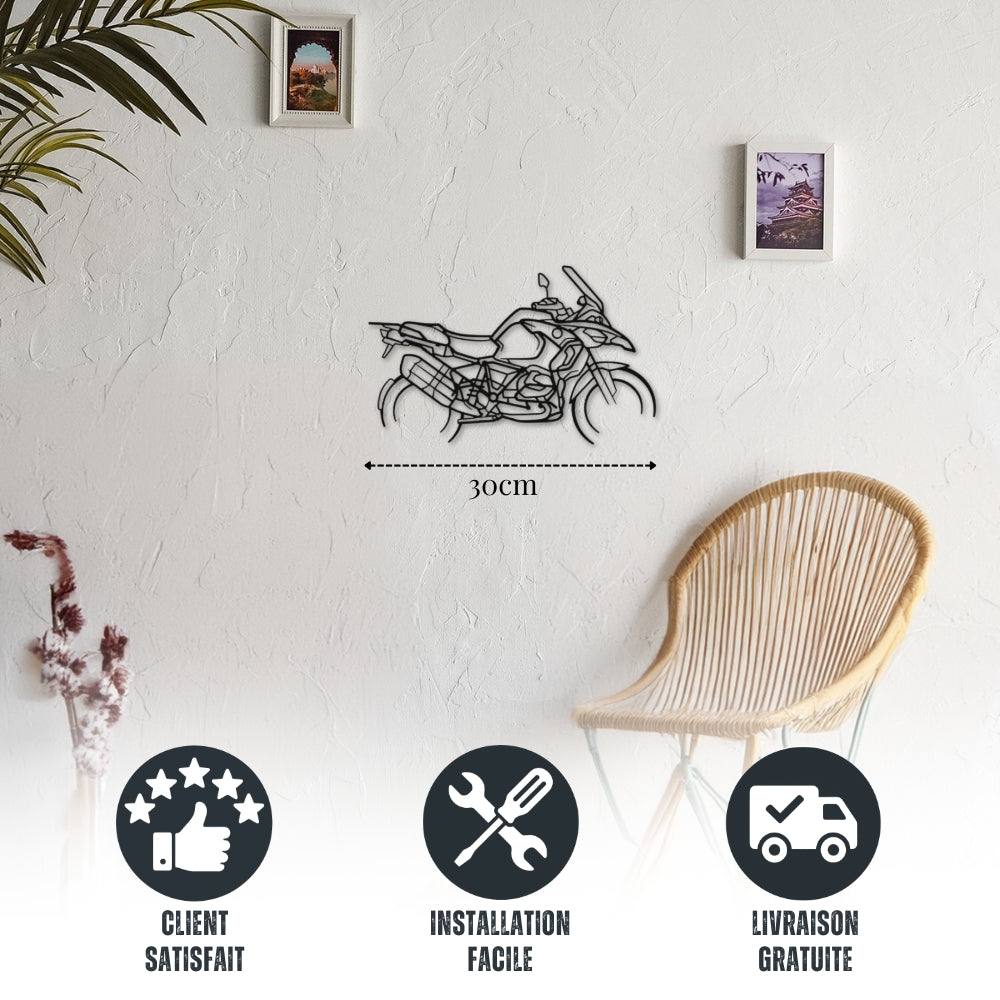 Petite décoration murale métal Moto BMW GS Enduro