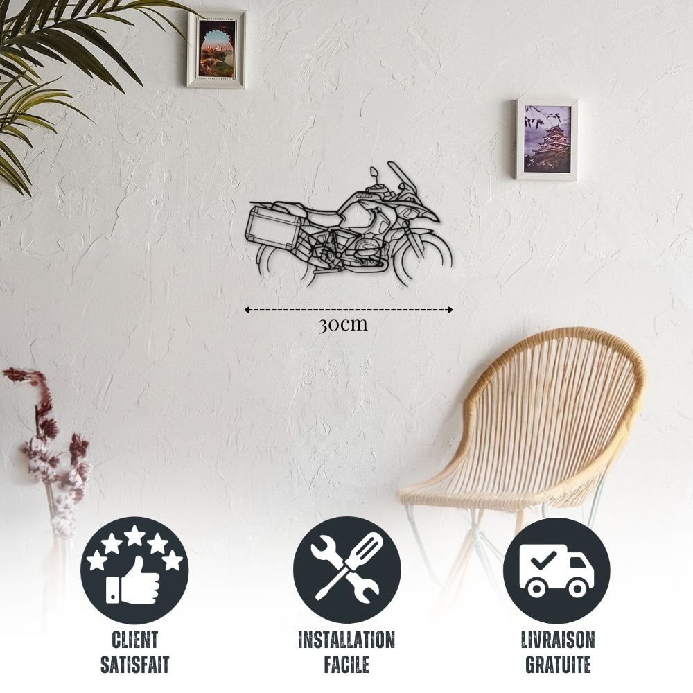 Petite décoration murale métal Moto BMW R1200 GS Adventure