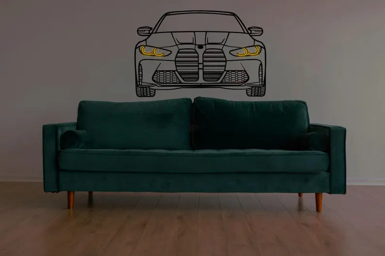 Petite décoration murale Voiture LED : BMW M4