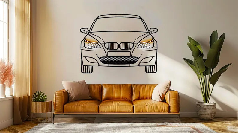 Petite décoration murale Voiture LED : BMW M5 E60