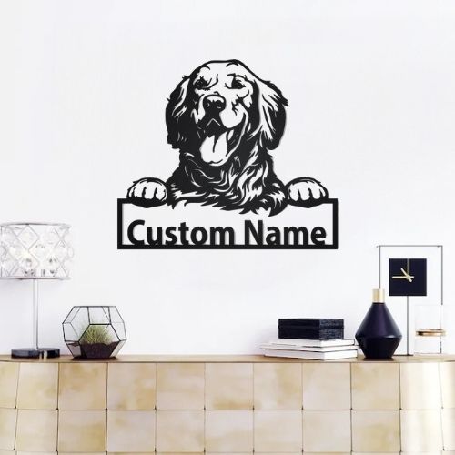Plaque Chien Golden Retriever