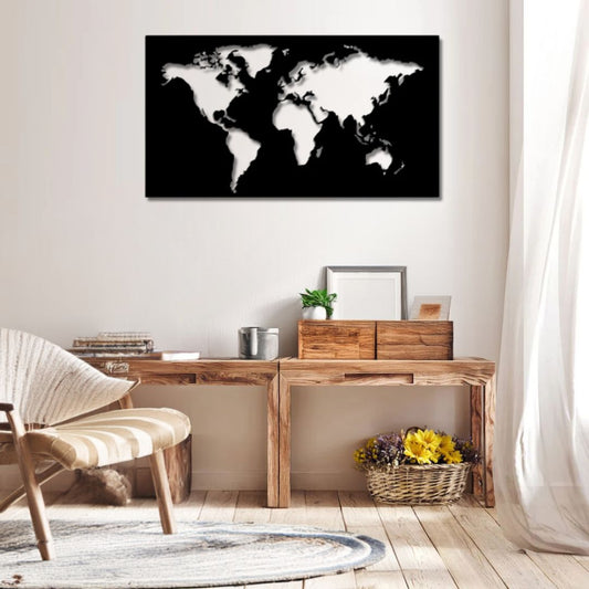 Carte du Monde en Métal PrecisionMetal