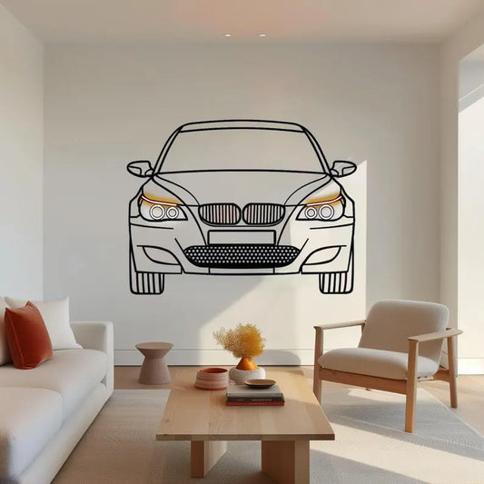Déco murale métal BMW M5 E60 LED