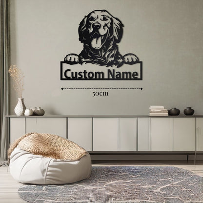 Décoration Métal Golden Retriever Murale PrecisionMetal