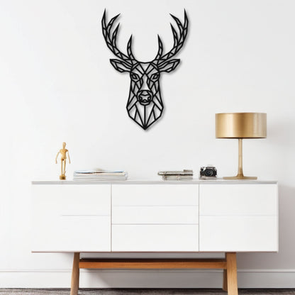 Décoration Murale Cerf Géométrique PrecisionMetal