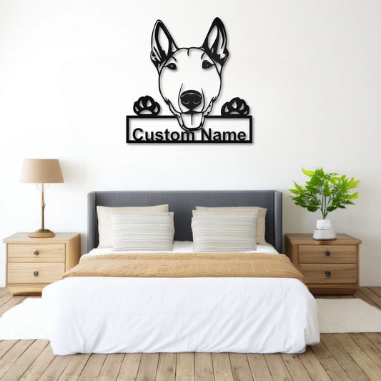 Décoration Murale Chien Bull Terrier PrecisionMetal