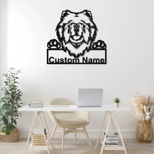 Décoration Murale Chien Chow Chow PrecisionMetal