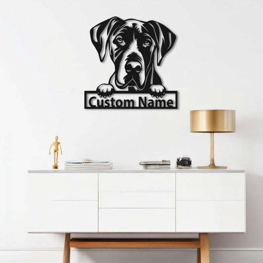 Décoration Murale Dogue Allemand PrecisionMetal