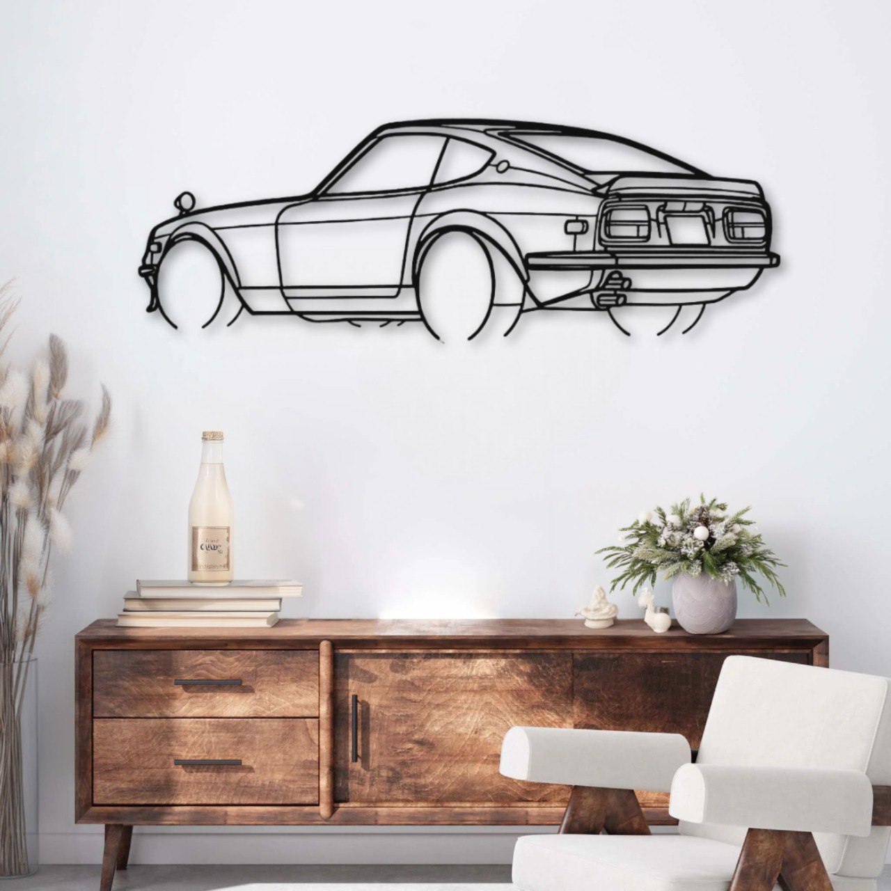 Metal wall decoration Car: 240Z 1972