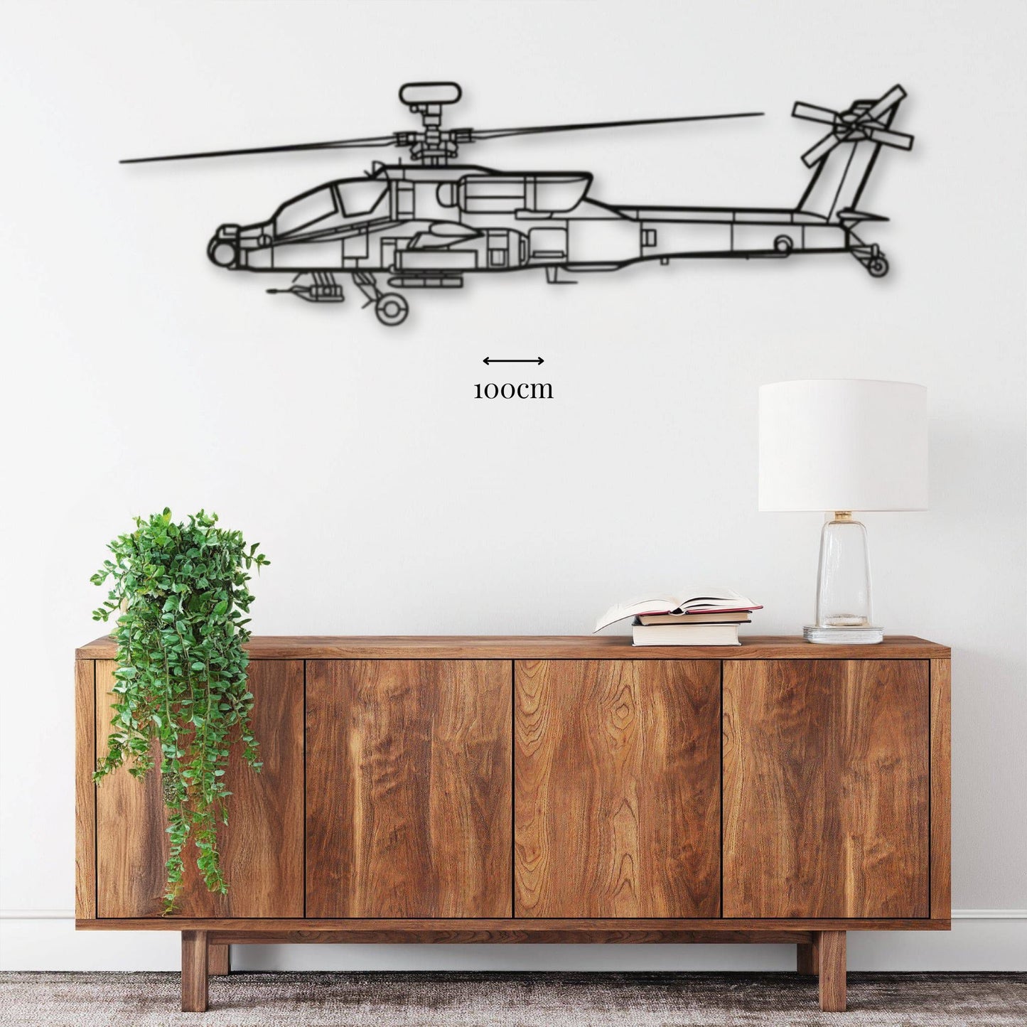 Décoration murale Hélicoptère Boeing AH-64D Apache