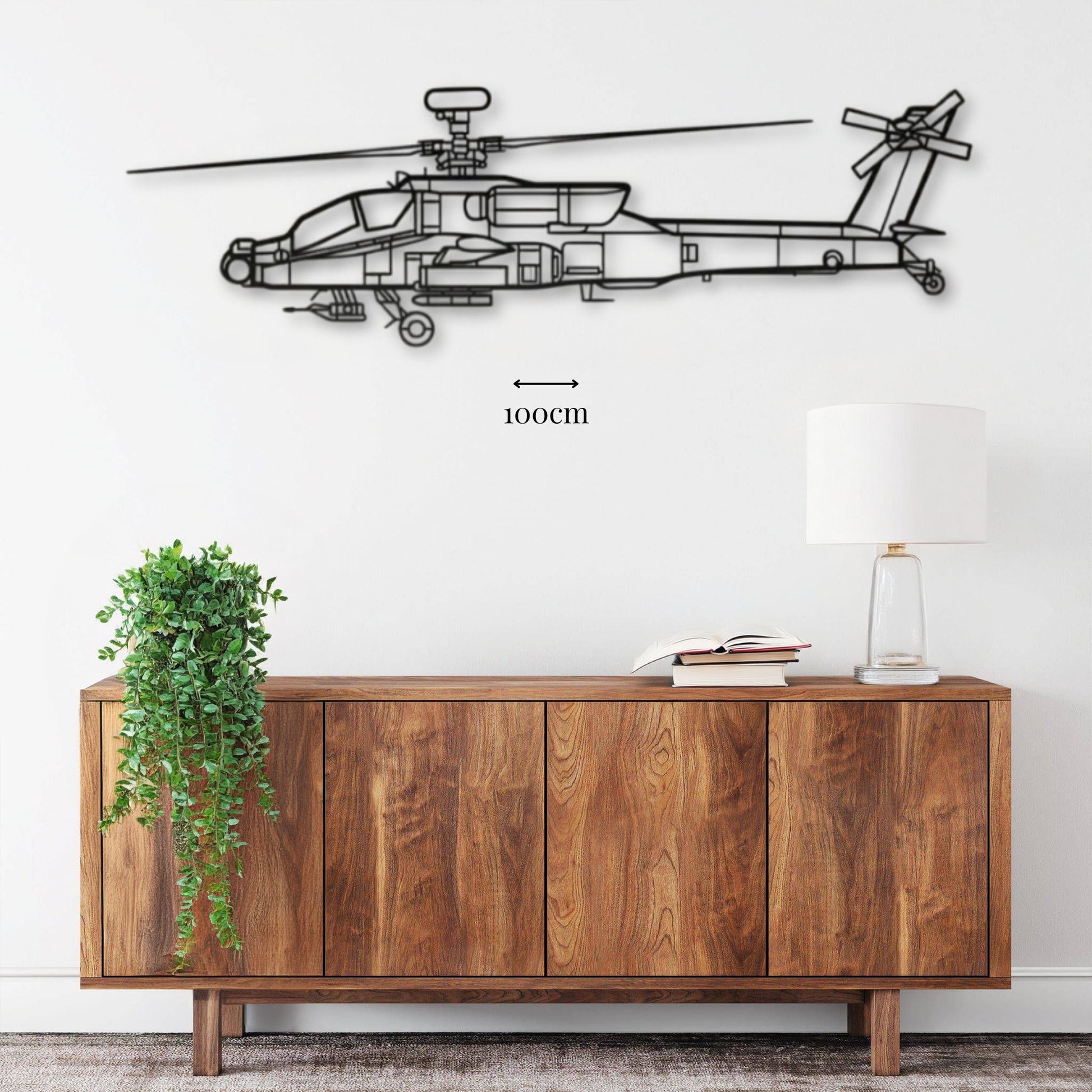 Décoration murale Hélicoptère Boeing AH-64D Apache