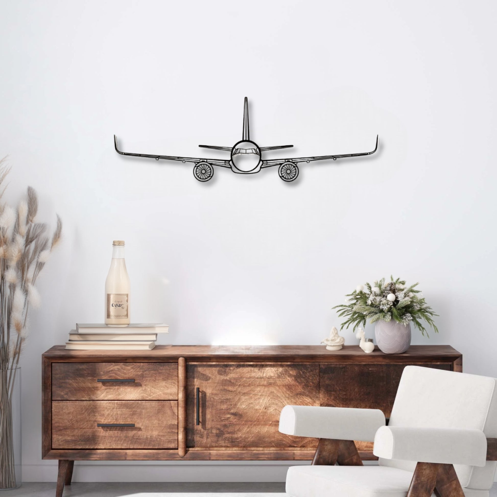 Décoration murale métal Avion Airbus A321-Precision