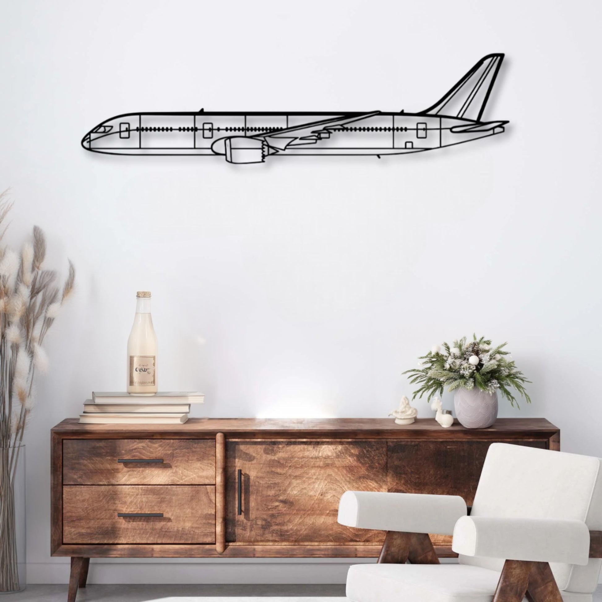 Décoration murale métal Avion Boeing 787 Dreamliner